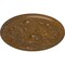 Ekena Millwork Legacy Acanthus Ceiling Medallion (Canopies up to 3 1/2"), 12 3/4"OD x 7/8"P, Smokey Topaz Crackle CM12LESTC - alternate 3